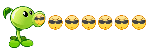 豌豆射手戴墨镜酷 emoji 表情包（豌豆射手戴墨镜酷 emoji 表情包）