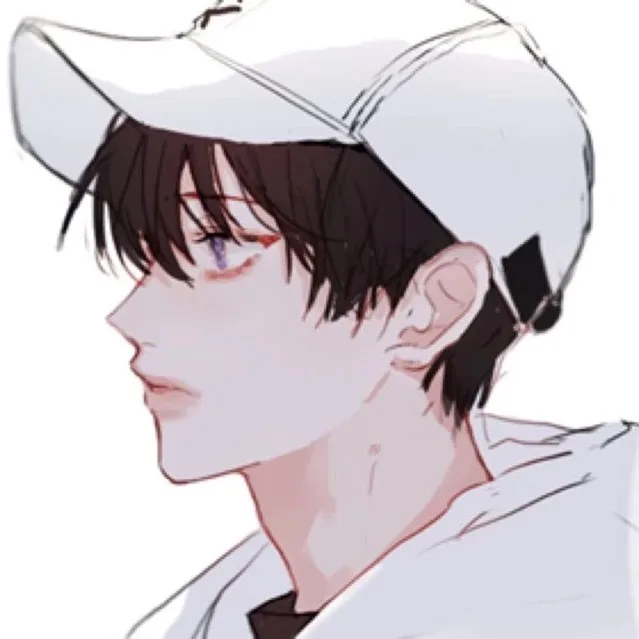 男生戴棒球帽头像