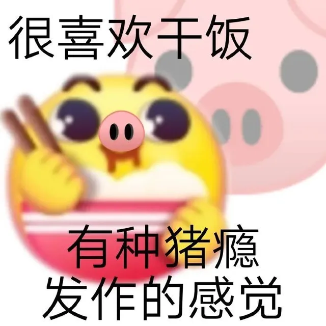 很喜欢干饭有种猪瘾发作的感觉