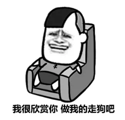我很欣赏你，做我的走狗吧