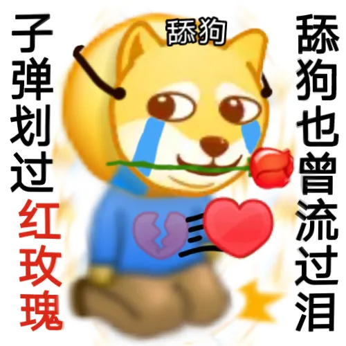 舔狗子弹划过红玫瑰舔狗也曾流过泪（舔狗子弹划过红玫瑰舔狗也曾流过泪）