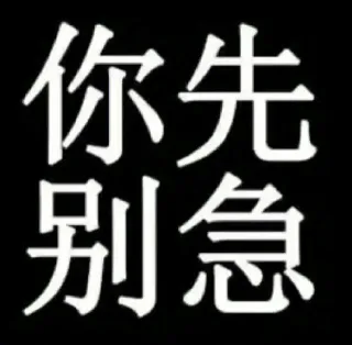你先别急表情包 _文字表情