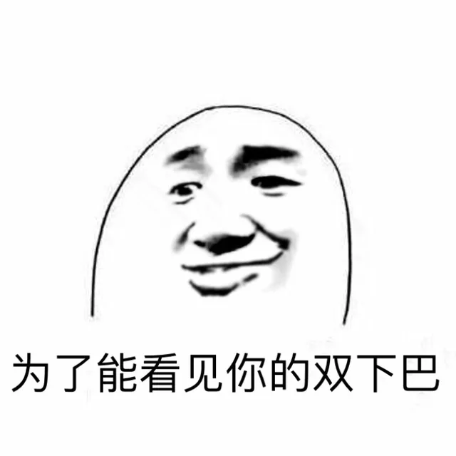 为了能看见 你的双下巴