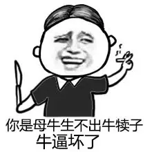 你是母牛生不出牛犊子，牛逼坏了