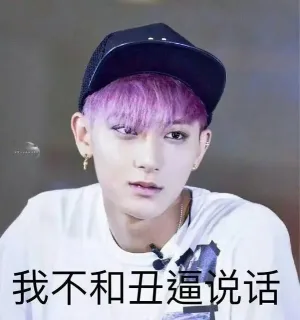 我不和丑逼说话