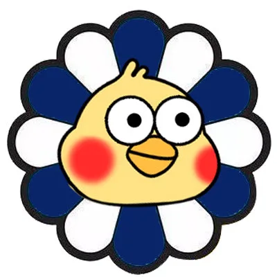 鹦鹉兄弟七彩太阳花头像（深蓝）（鹦鹉兄弟七彩太阳花头像（深蓝））