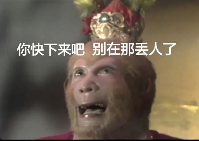 你快下来吧 别在那丢人了