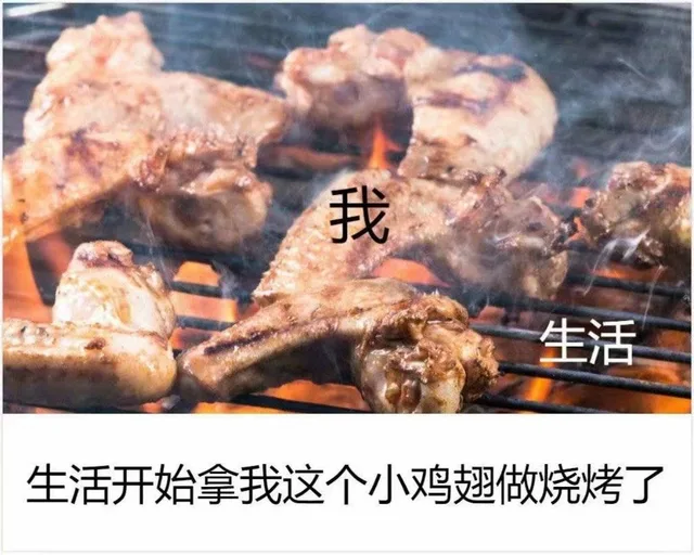 生活开始拿我这个小鸡翅做烧烤了