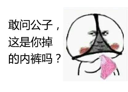 敢问公子这是你掉的内裤吗？（敢问公子这是你掉的内裤吗？）