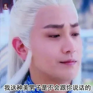 我这种美男子是不会跟你说话的