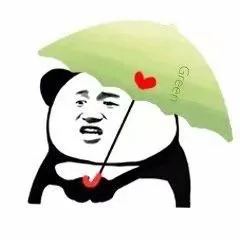 熊猫头打伞高清