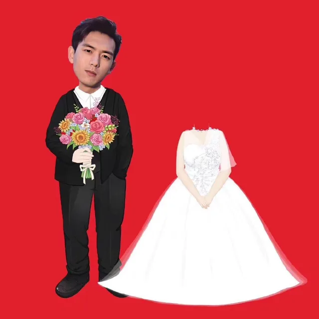 李现的老婆与李现合影