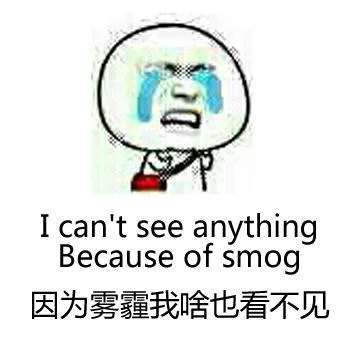 因为雾霾我啥也看不见