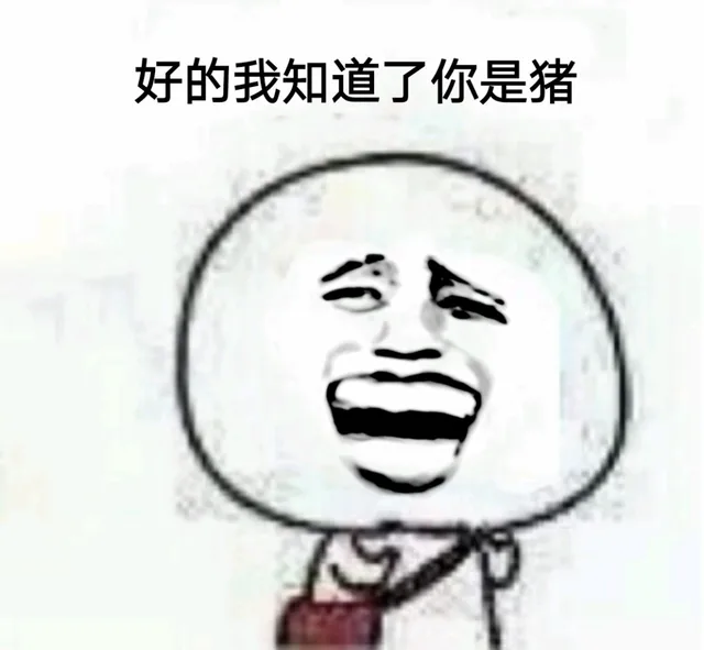 好的我知道了，你是猪
