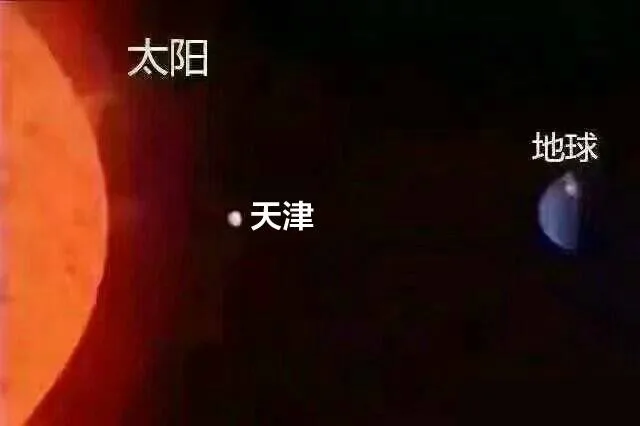 天津位于太阳地球之间，热死啦