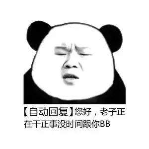[自动回复]您好，老子正在干正事，没时间跟你 BB