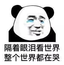 隔着眼泪看世界，整个世界都在哭泣