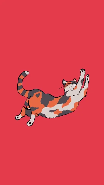 猫咪插画壁纸