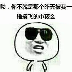 哟，你不就是那个昨天被我打一锤揍飞的小孩么？