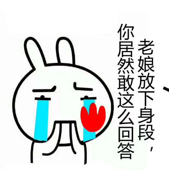 老娘放下身段，你居然敢这么回答，好伤心