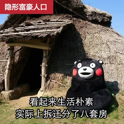 隐形富豪人口看起来生活朴素实际上拆迁分了八(套房（隐形富豪人口看起来生活朴素实际上拆迁分了八(套房）