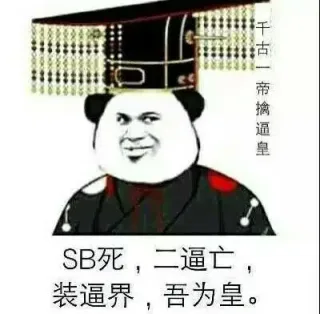 SB死，二逼亡,装逼界，吾为皇。