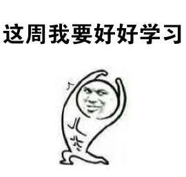 这周我要好好学习
