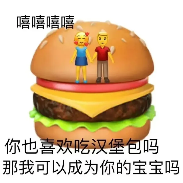 嘻嘻嘻嘻你也喜欢吃汉堡包吗那我可以成为你的宝宝吗（嘻嘻嘻嘻你也喜欢吃汉堡包吗那我可以成为你的宝宝吗）