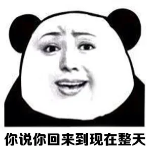 你说你回来到现在整天都在干嘛？_表情头牌_金馆长_搞笑_无节操_熊猫人表情包