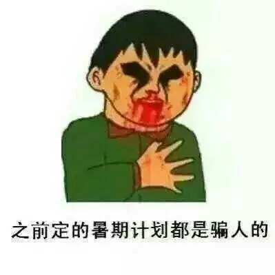 之前定的暑期计划都是骗人的