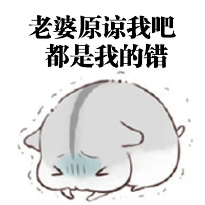 老婆原谅我吧，都是我的错