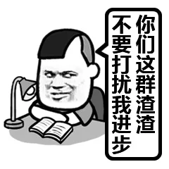 你们这群渣渣，不要打扰我进步