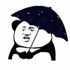 星空伞（熊猫头打伞）