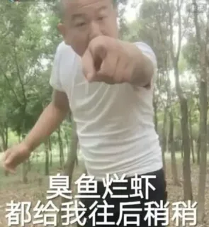 臭鱼烂虾都给我往后稍稍