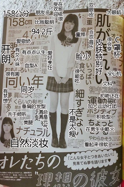 日本男生的理想型女友（日本男生的理想型女友）
