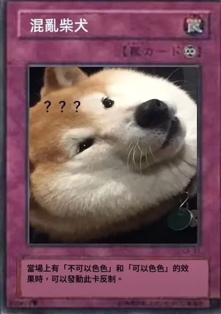 混亂柴犬力一???當場上有「不可以色色」和「可以色色」的效果時,可以發動此卡反制。（混亂柴犬力一???當場上有「不可以色色」和「可以色色」的效果時,可以發動此卡反制。）