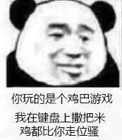 你玩的是个鸡巴游戏我在键盘上撒把米鸡都比你走位骚