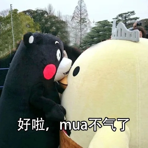 好啦，mua 不气了
