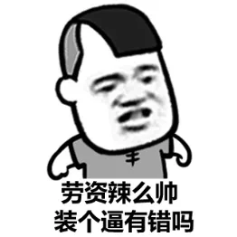 劳资辣么帅，装个逼有错吗？（劳资辣么帅，装个逼有错吗？）