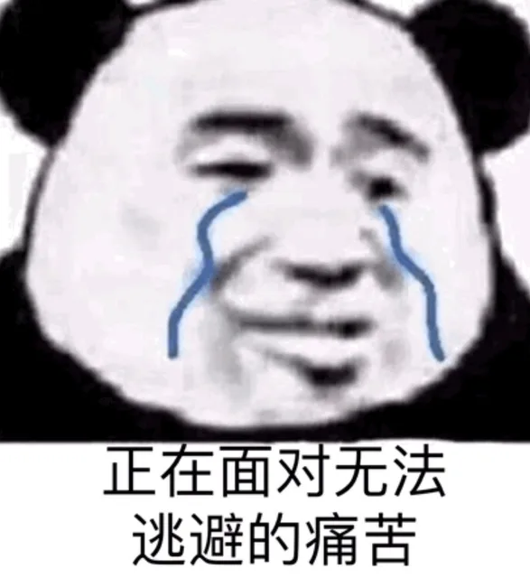 正在面对无法逃避的痛苦
