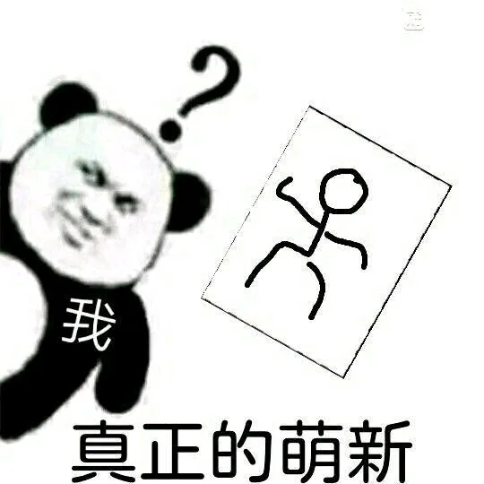 我 真正的萌新