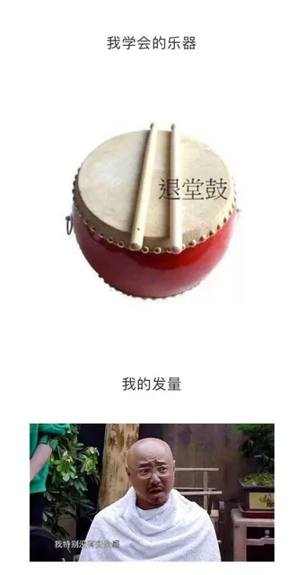 我学会的乐器退堂鼓我的发量我特别没有变全感