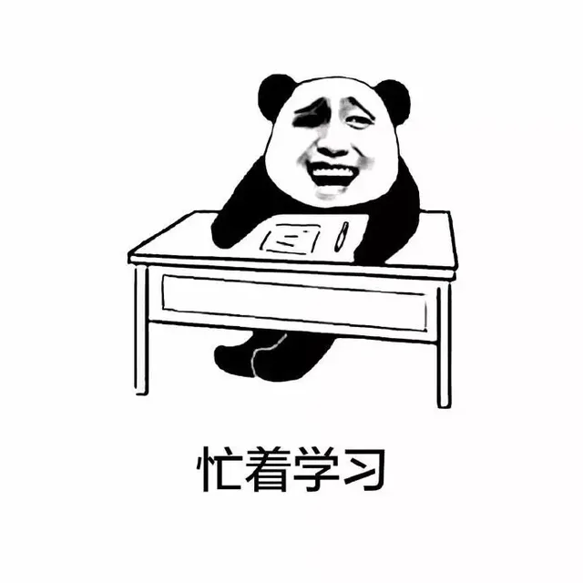 忙着学习