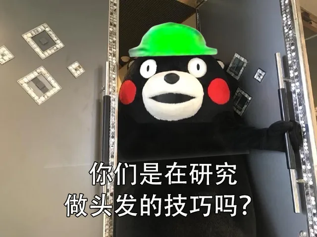 你们是在研究做头发的技巧吗?