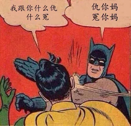 我跟你什么仇什么怨，仇你妈，怨你妈