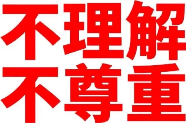 不理解不尊重（不理解不尊重）