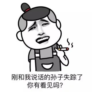 刚和我说话的孙子失踪了，你有看见吗？