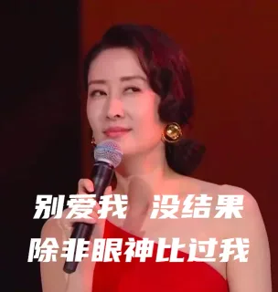 别爱我没结果除非眼神比过我（刘敏涛表情包）