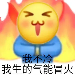 我不冷我生的气能冒火