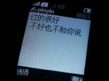 过的很好 不好也不和你说